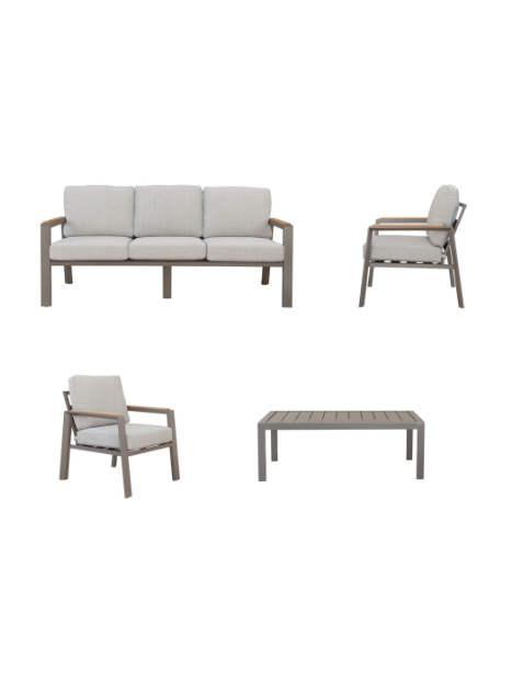 Helios Sofa Set in Mocha