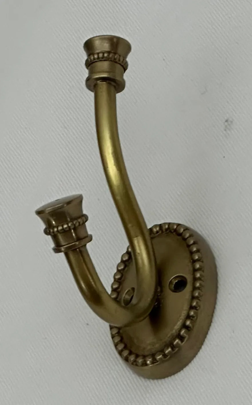 Antique Brass Oval Beaded Hook