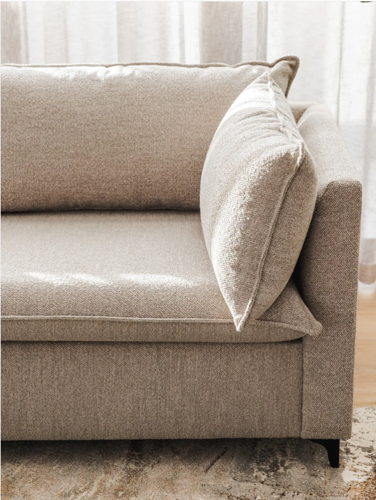 New Horizons Sofa Right Chaise in Hogan Stone