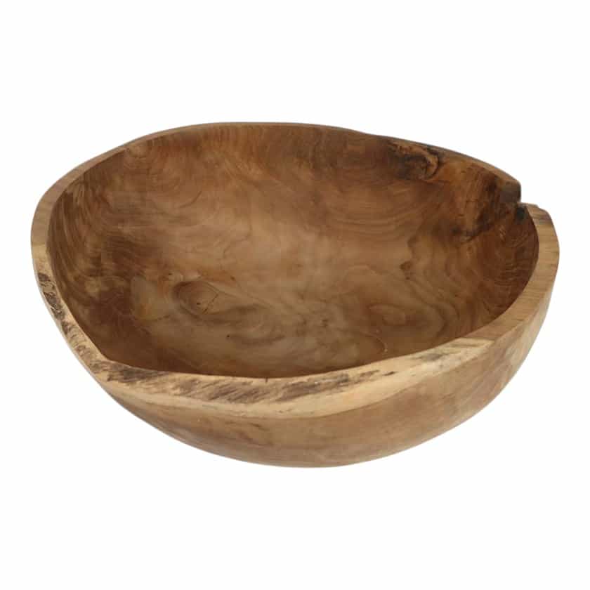 TEAK DRINKING BOWL - Extra Large