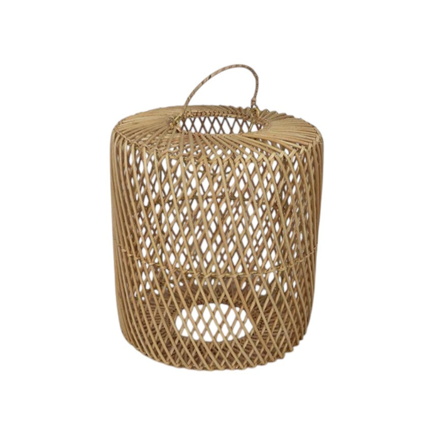 Rattan Lampshade Drum - Small