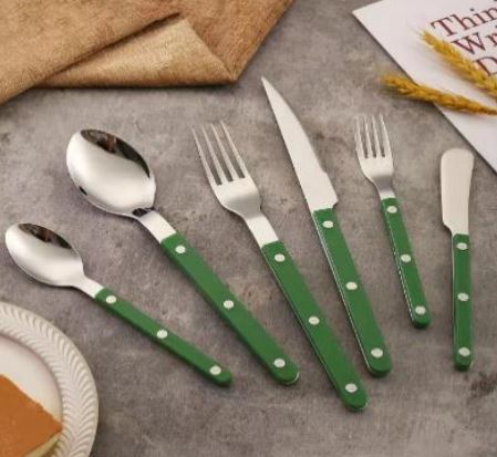 Louisiana 16 piece Cutlery Set in Dark Green