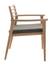 Mandalay Teak Dining Chair in Manilow Thunder