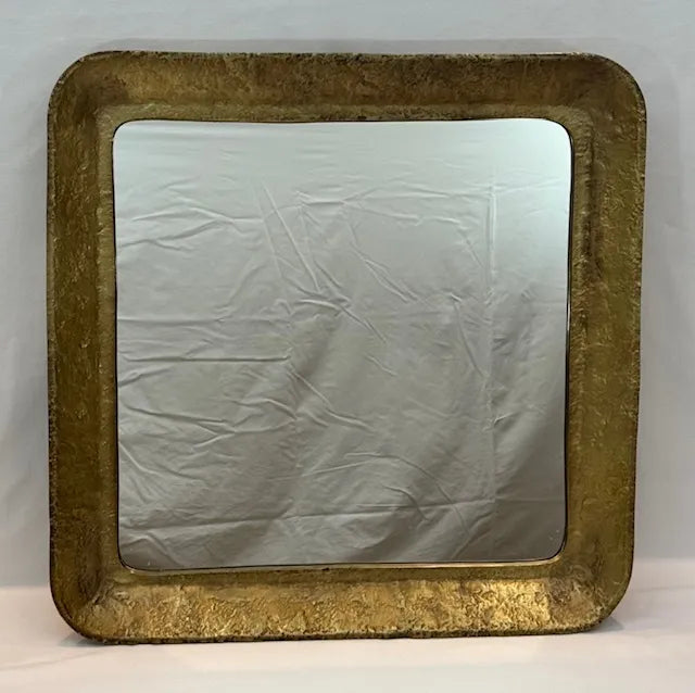 Antique Brass Treasure Mirror