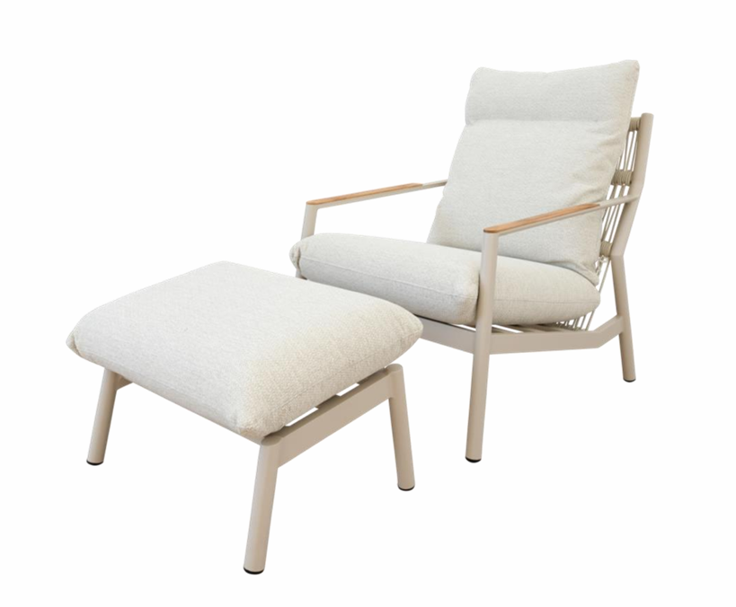 Nirvana Outdoor Occasional Chair in Shell
