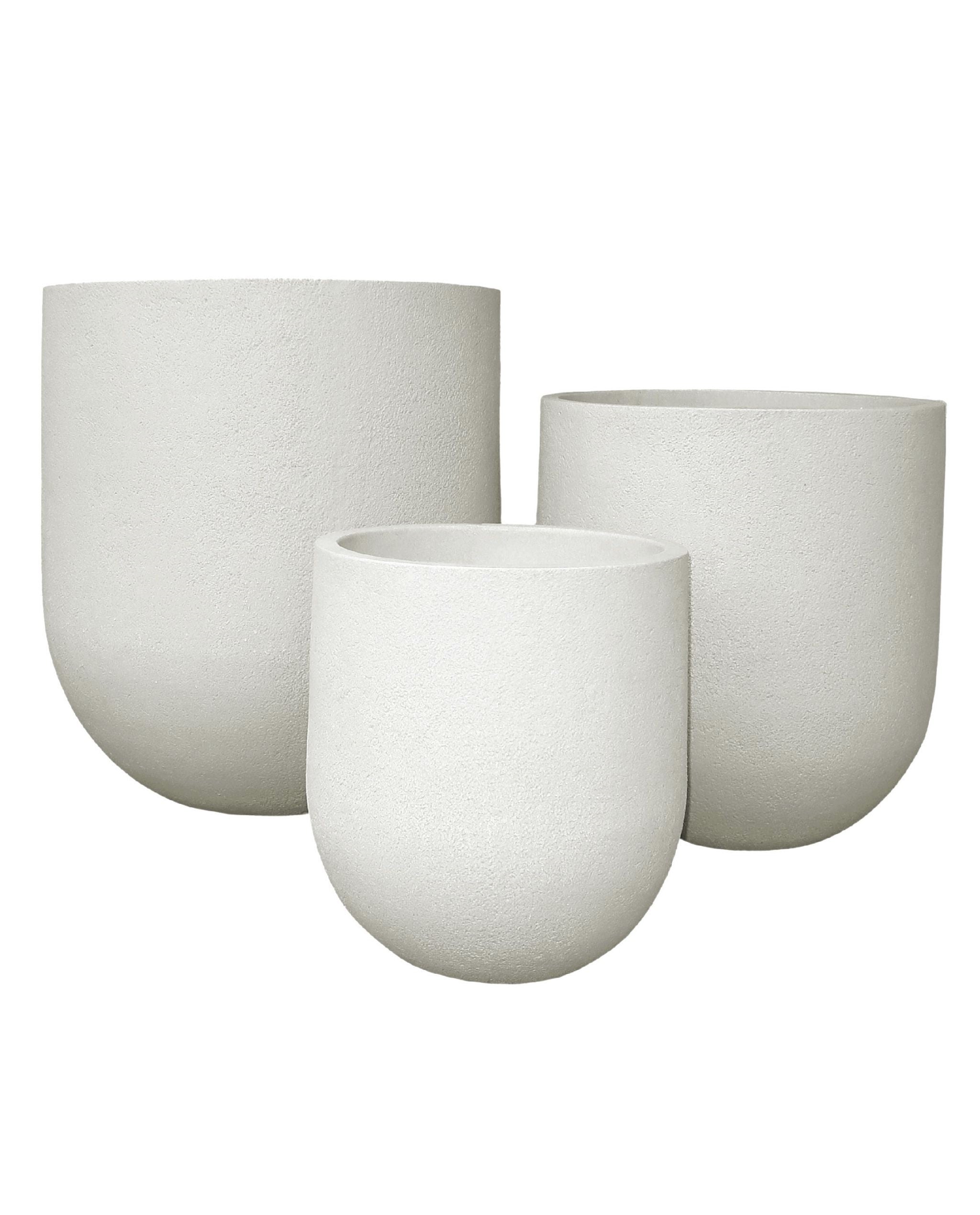 Rustic Cask Set of 3 Outdoor Planters