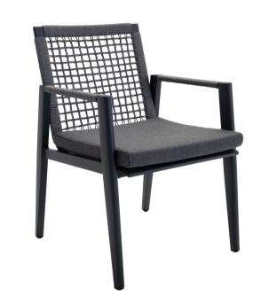 Vista Outdoor Dining Chair in Granite
