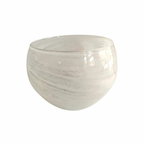 White Swirl Vase