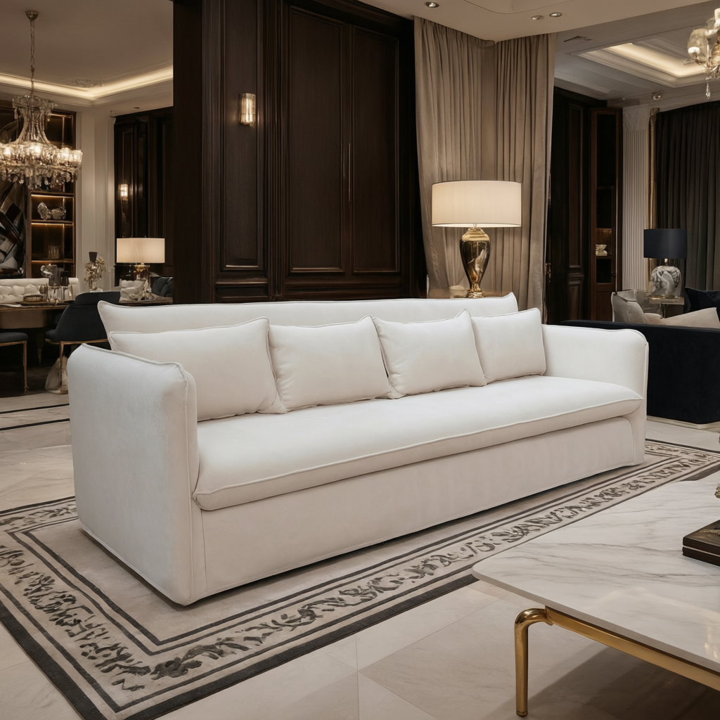 Santorini 4-Seater Sofa in Macadamia