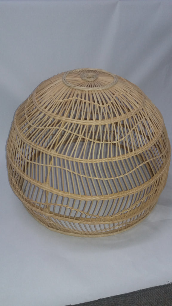 Rattan Thick Dome Round Lampshade - NetDécor 