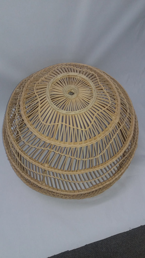 Rattan Thick Dome Round Lampshade - NetDécor 