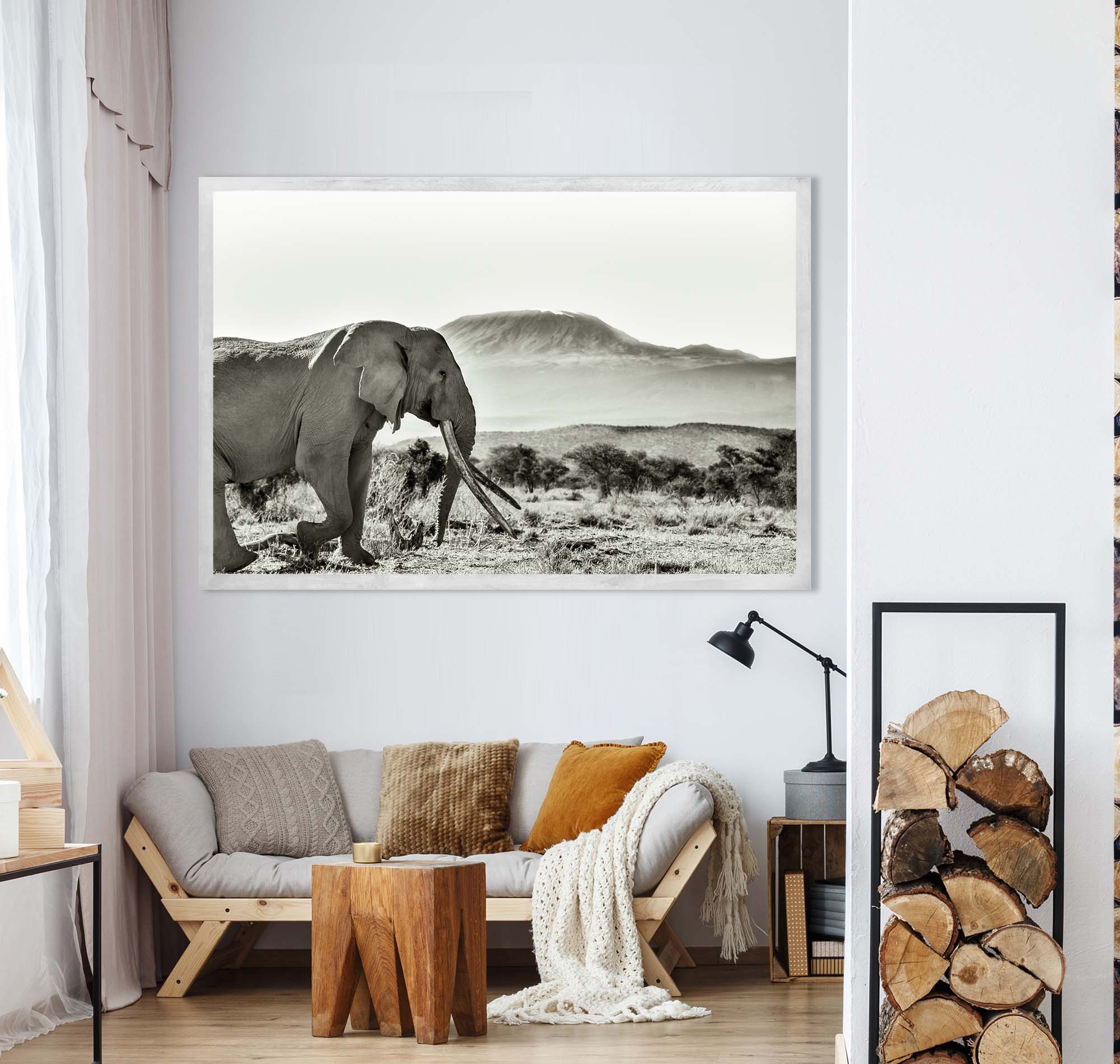 Limited Edition 1989 Elephant Landscape - NetDécor 