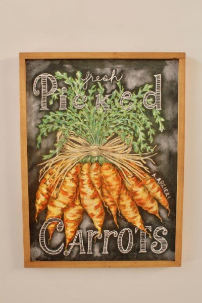CARROT BLACKBOARD SIGN - NetDécor 