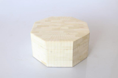 HEXAGONAL BONE BOX RIDGED - NetDécor 