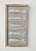 METAL & WOOD FISH PLAQUE - NetDécor 