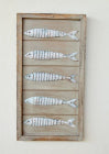 METAL & WOOD FISH PLAQUE - NetDécor 