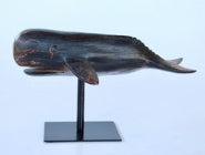 SMALL BLACK WHALE ON STAND - NetDécor 
