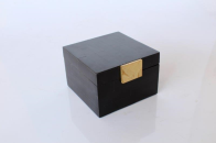 SQUARE BLACK BONE & GOLD BOX - NetDécor 