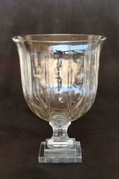 GLASS CANDLE HOLDER ON FOOT - NetDécor 