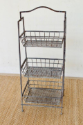 3 MESH BASKET STANDING RACK - NetDécor 