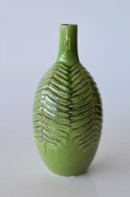 GREEN PALM LEAF VASE - NetDécor 