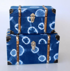SET OF 2 BLUE TIE DYE TRUNKS - NetDécor 