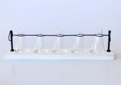 SET OF 5 LAB VASES - NetDécor 