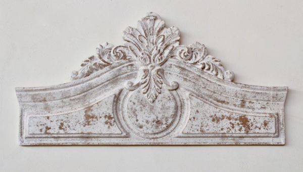 LARGE DISTRESSED DOOR PEDIMENT - NetDécor 