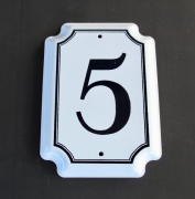 NO. 5 ENAMEL PLAQUE - NetDécor 