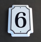 NO. 6 ENAMEL PLAQUE - NetDécor 