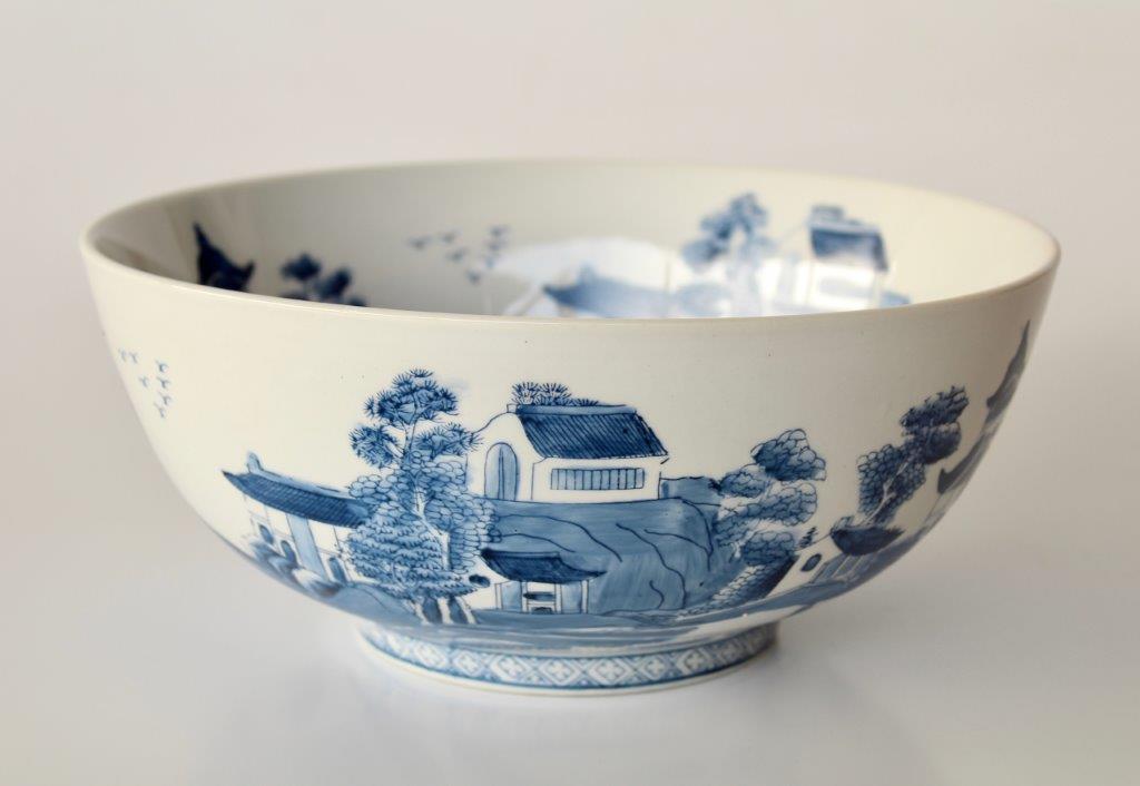 BLUE CHINESE PATTERN BOWL - NetDécor 