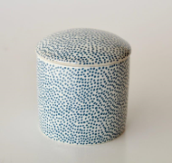 BLUE DOT SMALL JAR WITH LID - NetDécor 