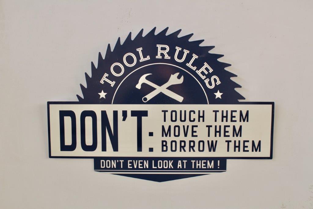 Tool Rules Sign Products – NetDécor