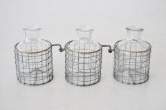 3 Division Joined Glass Bottles - NetDécor 