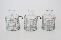 3 Division Joined Glass Bottles - NetDécor 