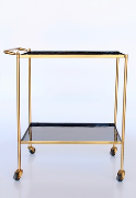 Black and Gold Drinks Trolley - NetDécor 