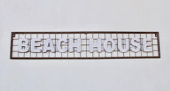 METAL 'BEACH HOUSE' SIGN - NetDécor 