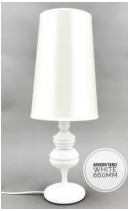 Aragon White Table Lamp - NetDécor 