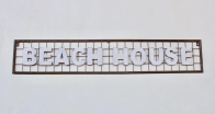 METAL 'BEACH HOUSE' SIGN - NetDécor 