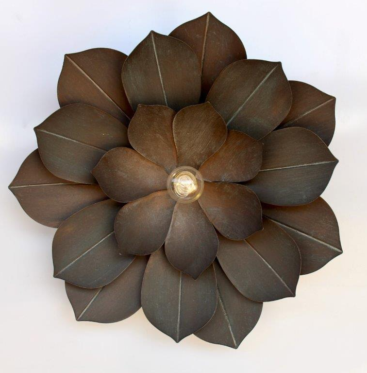 Led Battery Operated Table Or Hanging Metal Flower - NetDécor 