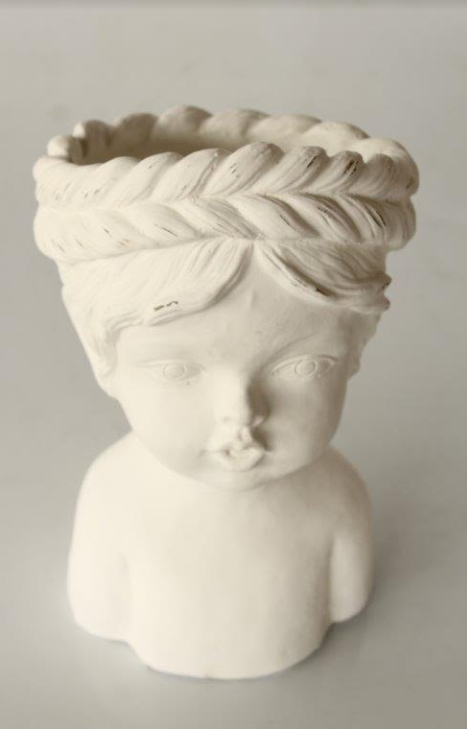 White Planter Plaited Hair - NetDécor 