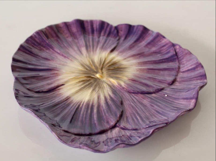 Purple Pansy Plate - NetDécor 