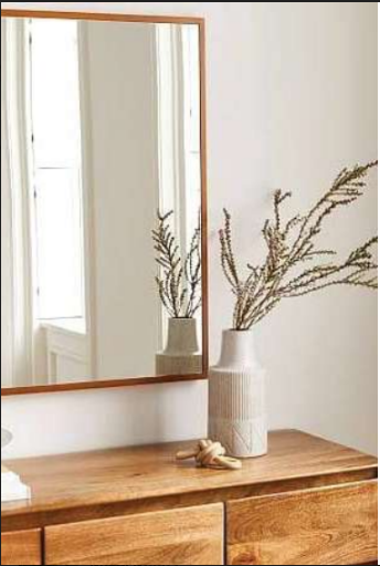 Wood Curved Mirror - NetDécor 