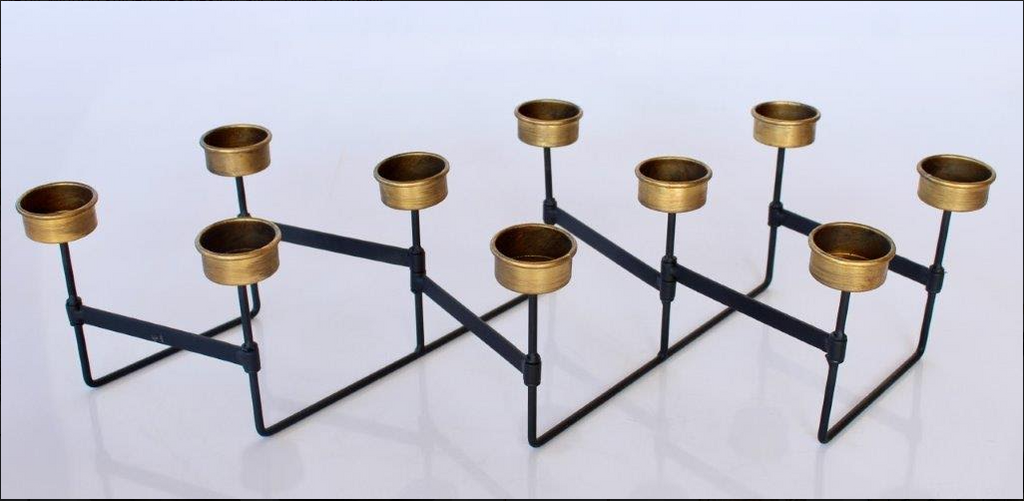 Multi Tealight Holder On Iron Stand Expandable - NetDécor 