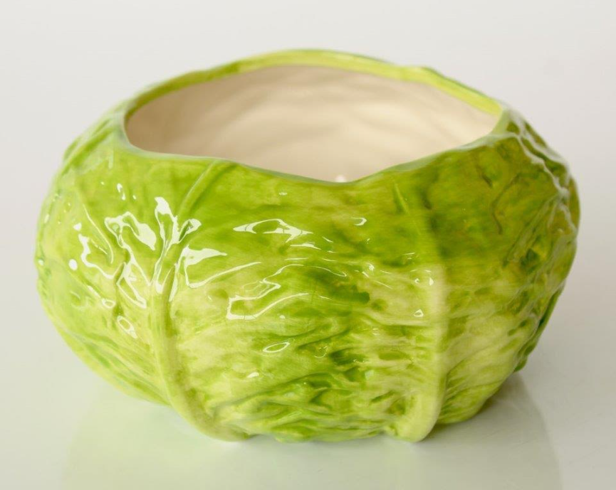 Green Cabbage Shaped Bowl - NetDécor 