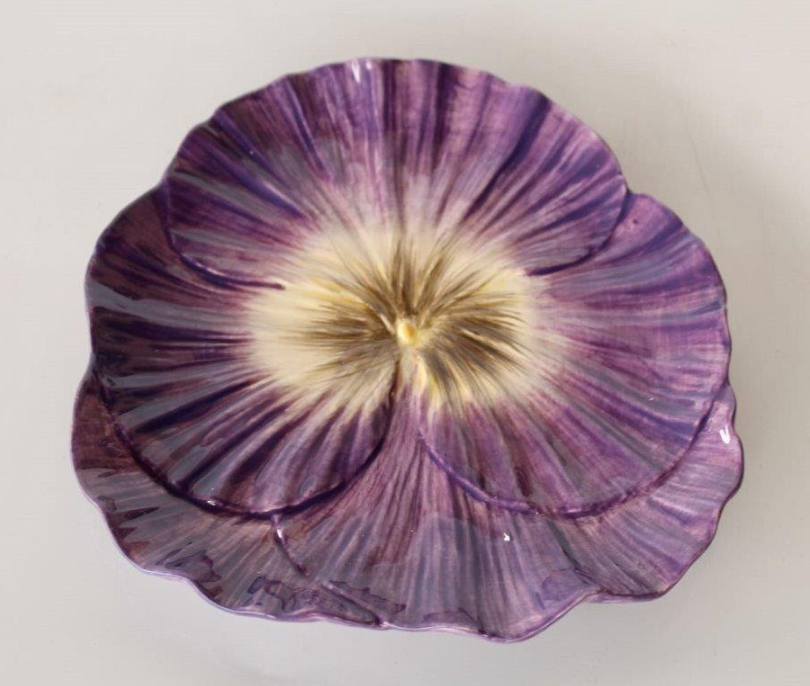 Purple Pansy Plate - NetDécor 