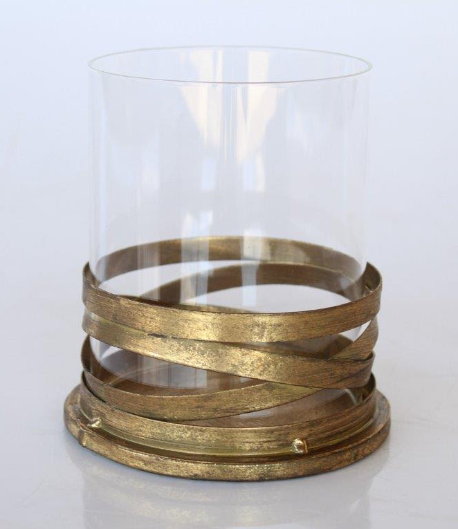 Gold Metal Ring Candle Holder - NetDécor 