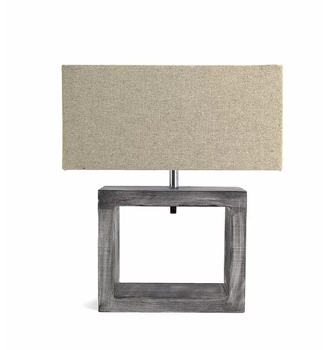 Cube Wood Table Lamp - NetDécor 