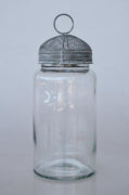 Glass Jar with Wire Mesh Lid - NetDécor 