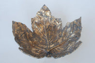 Gold Oak Leaf Bowl - NetDécor 